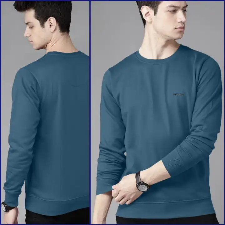 Teal Blue Full Sleeve Cotton Loopknit Sweatshirt  uploaded by Antayul Apparel on 8/1/2023