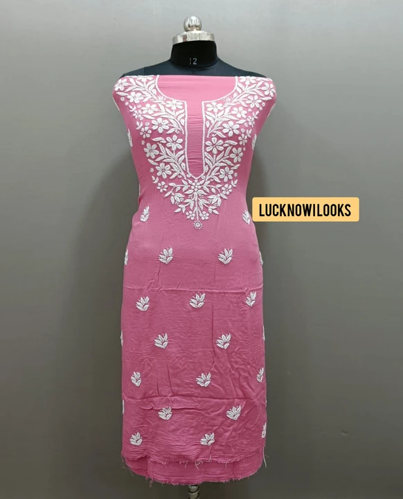 Chikan dress material  uploaded by business on 8/1/2023