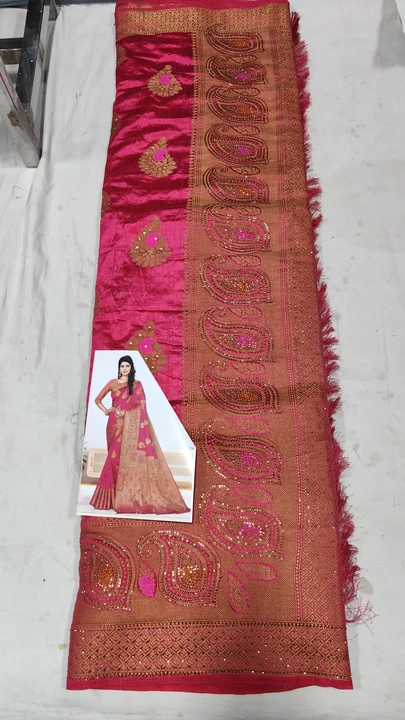 Fancy silk saree trendy and wholesale drsign uploaded by business on 8/1/2023