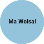 Business logo of Ma wolsal