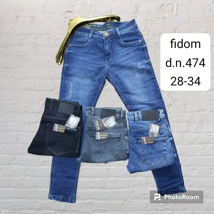 Fidom jeans .. cotton by cotton  uploaded by vinayak enterprise on 8/1/2023