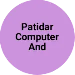 Business logo of Patidar computer and mobile