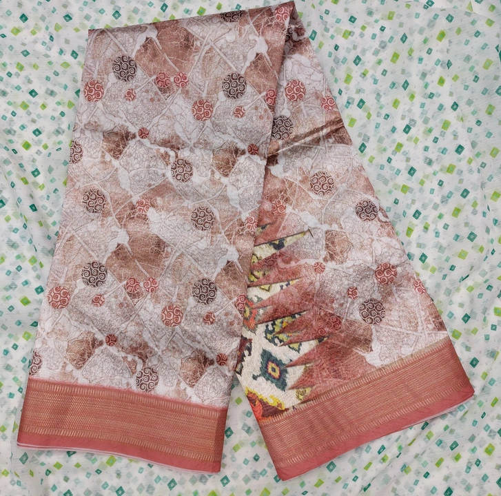 Crystal cotton digital print  uploaded by N K SAREES  on 8/1/2023