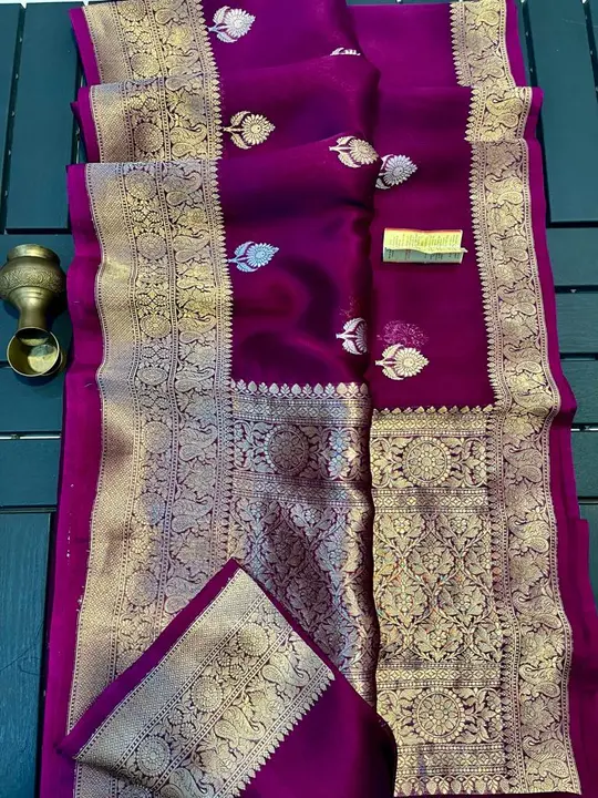 Banarasi pure silk hand woven work handloom products  uploaded by I.M.creation on 8/1/2023