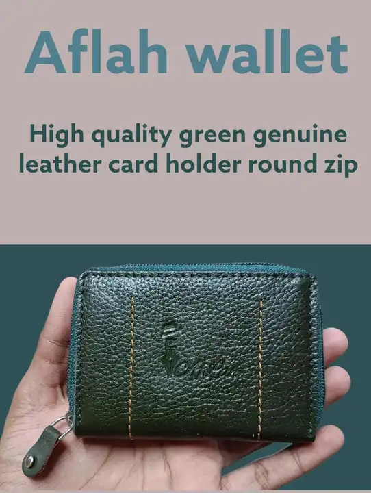 Best card holder round zip wallet for men  uploaded by As leather on 8/1/2023