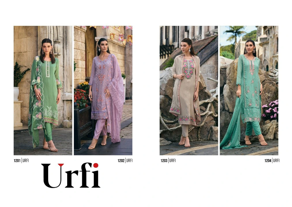 Post image *URFI*

Video : https://youtube.com/shorts/HV7Nv8Z3WA8?feature=share

*Top - Heavy (soft) organza with fancy embroidery  work with khatali work*

*Bottom - Heavy  silk*

*Duppta - heavy (soft) organza WITH EMBROIDERY WORK*

*SIZE -M (38) L (40) XL (42) XXL (44) 3XL (46)*