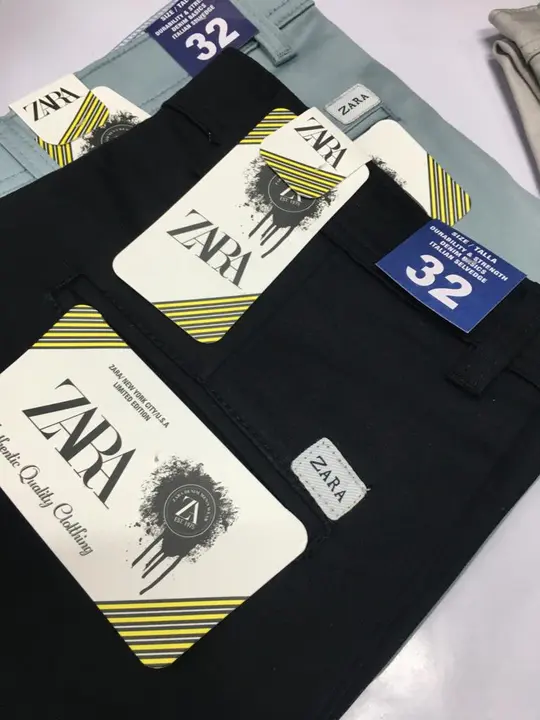 Zara men cotton trouser pent for showrooms  uploaded by Panther garments - manufacturing  on 8/1/2023