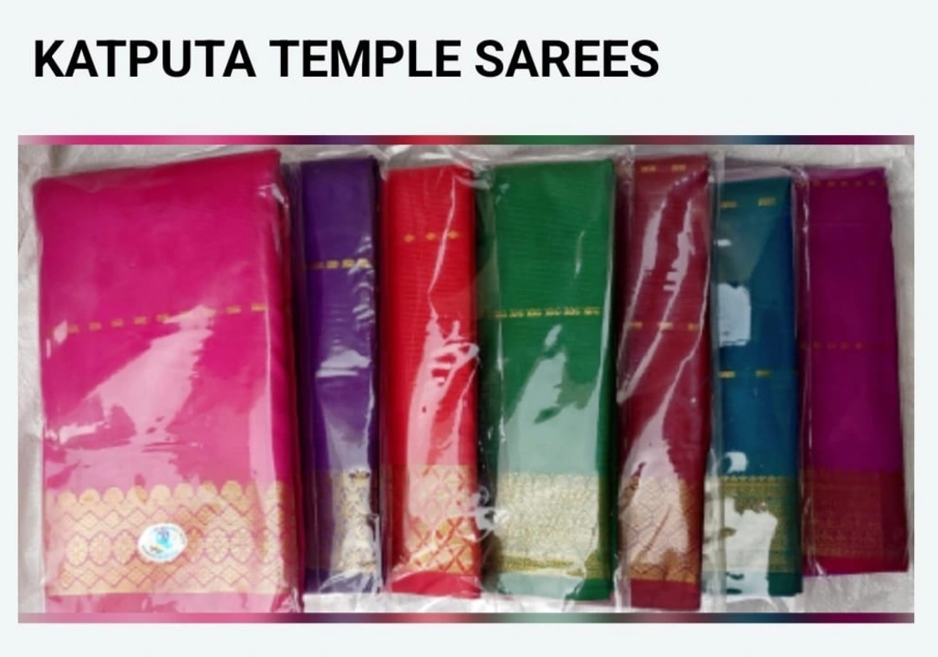 Katputa Temple Sarees(5mtr) uploaded by business on 8/2/2023