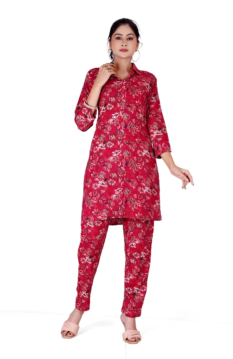 🤷‍♀️💃 *Kurtis,Kurta pent,Kurta pent Dupatta or Casual CO-ORD SET in Havy Capsul Print,Modal-Maslin uploaded by Utsav Kurti House on 8/2/2023