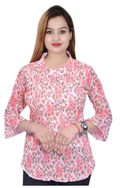GEORGETTE PRIN TED TOP uploaded by VIDHYA SALES AND TRADERS on 8/2/2023