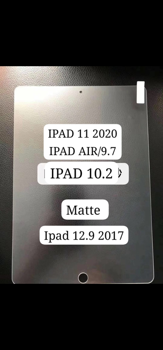 Post image Hey! Checkout my new product called
Ipad matte temper all running model in stock .