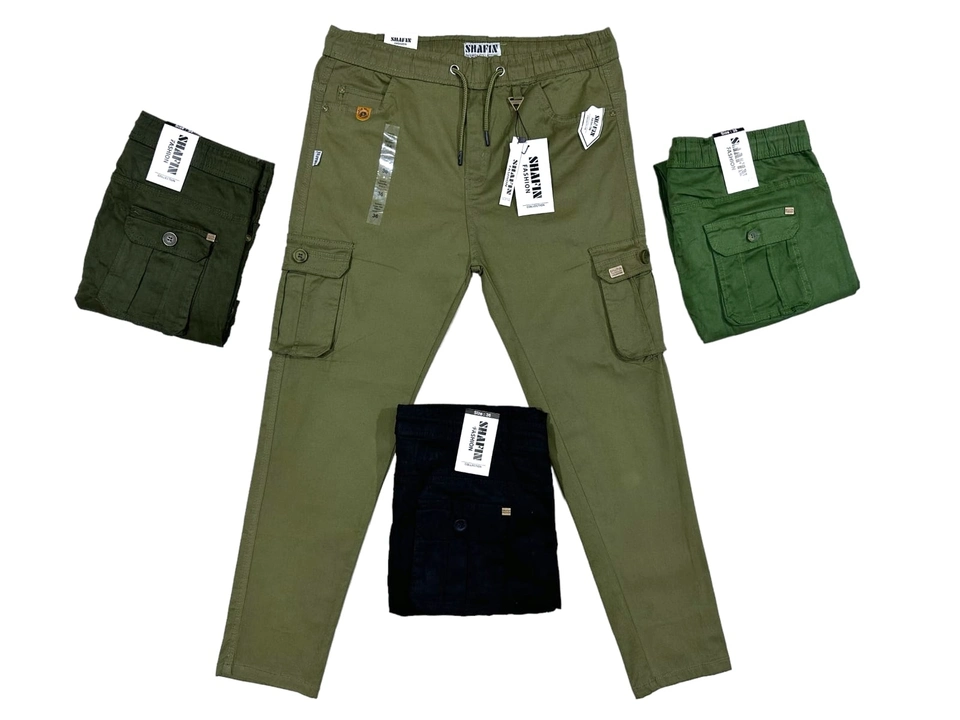Premium quality top quality Shafin six pocket joggers without lastic  uploaded by UPDRY INTERNATIONAL COMPANY  on 8/2/2023