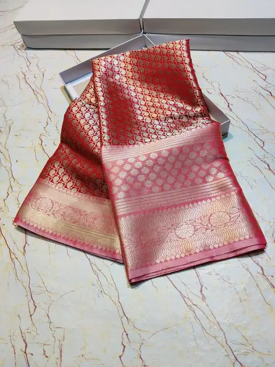Banarasi brocade zari tanchui silk sarees uploaded by business on 8/2/2023