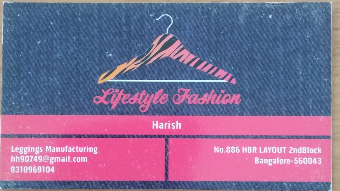 Visiting card store images of Lifestyle Fashion
