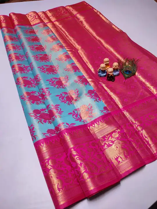 Grand wedding tissue silk saree uploaded by business on 8/2/2023
