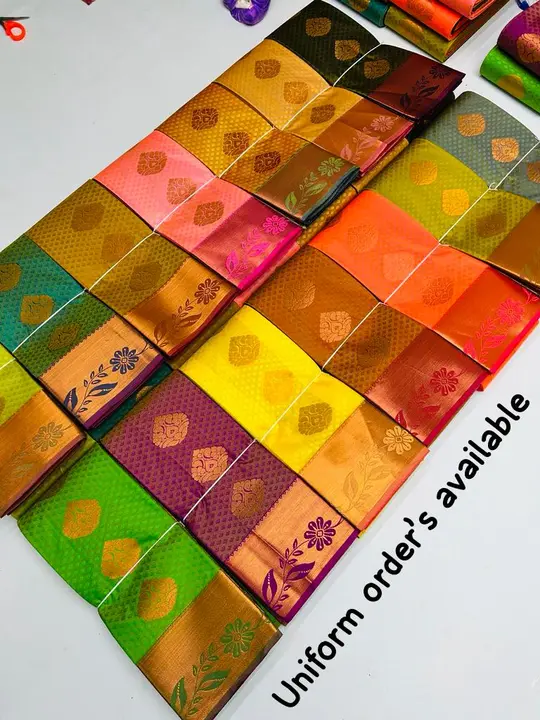 Kaannchipuram semi silk saree uploaded by K.S. Fabrics on 8/2/2023