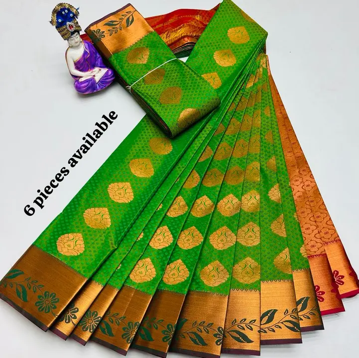 Kaannchipuram semi silk saree uploaded by business on 8/2/2023