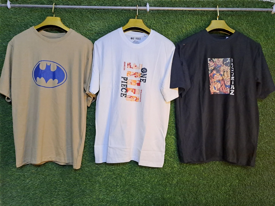 Oversized t shirts available front back print anime uploaded by Pooja Garments  on 8/2/2023