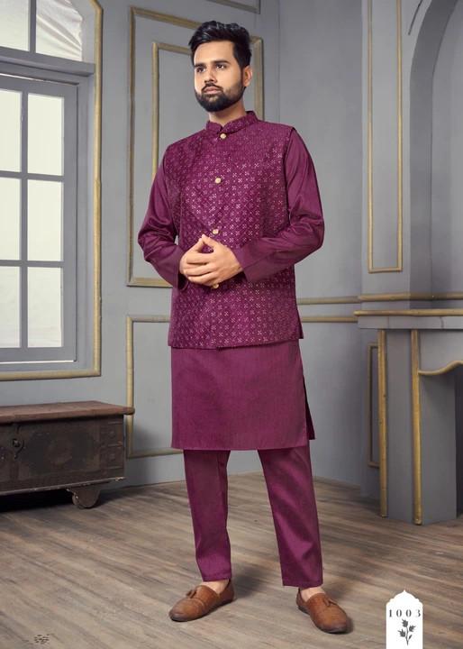 Man's kurta uploaded by Jay Manudada Fabrics on 8/2/2023