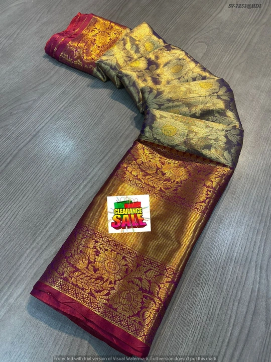 Pure kanjivaram silk uploaded by Suyukti Creation on 8/2/2023