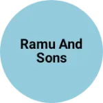 Business logo of Ramu and sons