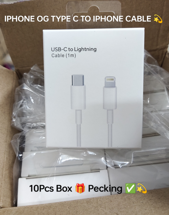 iPhone Care Og ✅ Type C To Lighting Cable For iPhone ✅💯💫💥 uploaded by navin rajpurohit Ahmedabad  on 8/2/2023