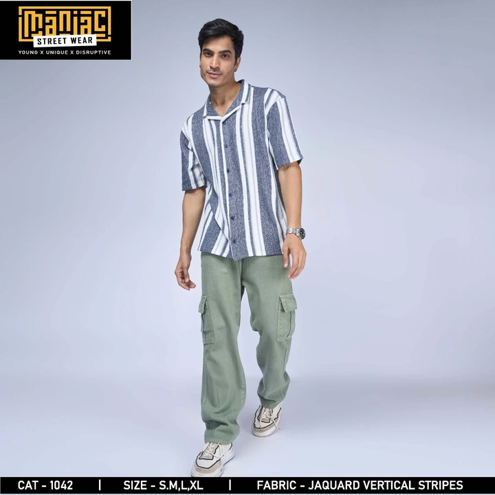 Stripes fabric shirt premium uploaded by Shree gurudev collection on 8/2/2023