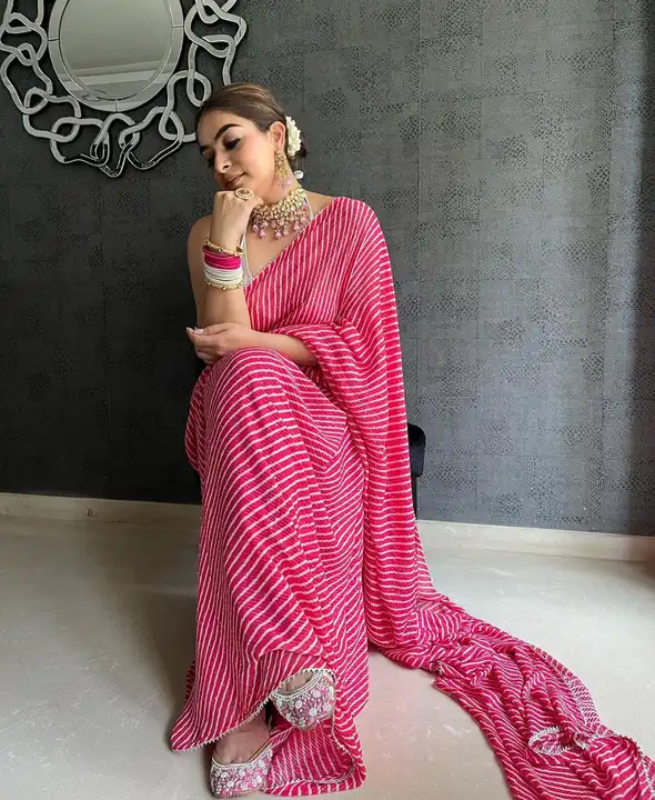 Georgette saree  uploaded by RV FASHION on 8/2/2023