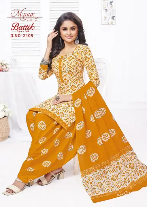 mayur batik dress material uploaded by Priya dresses on 8/2/2023
