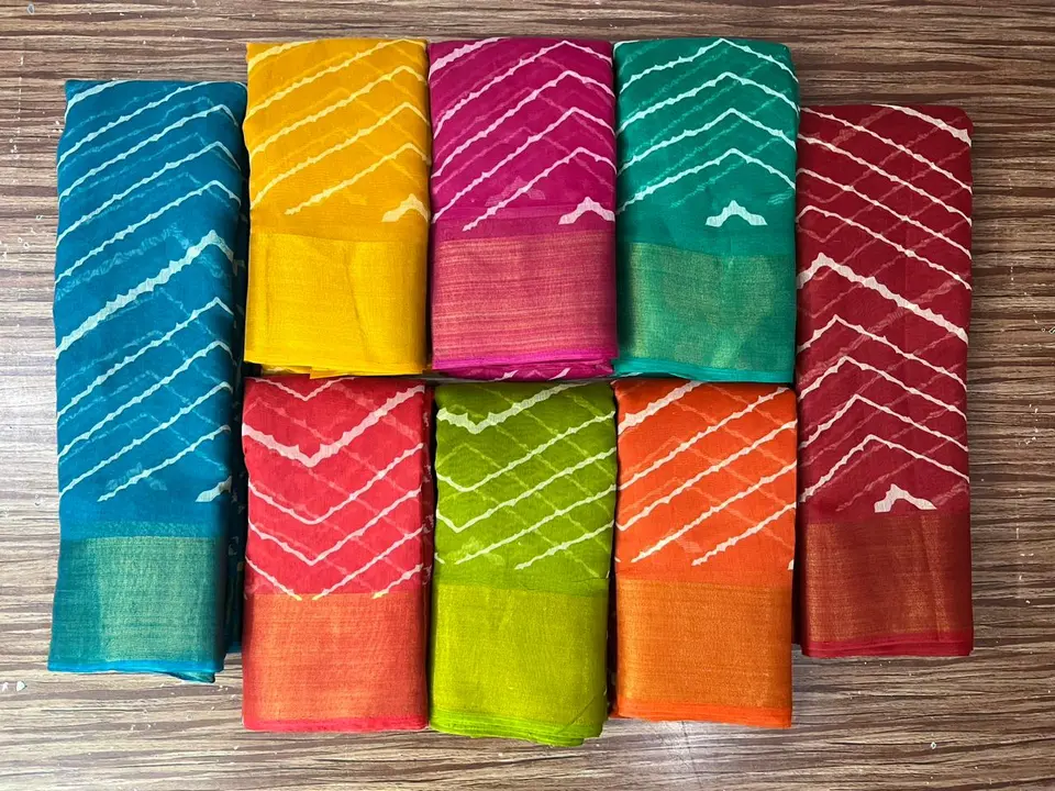 Zari patta border 8 colour matching available ap  uploaded by Maruti Textile Agency on 8/2/2023