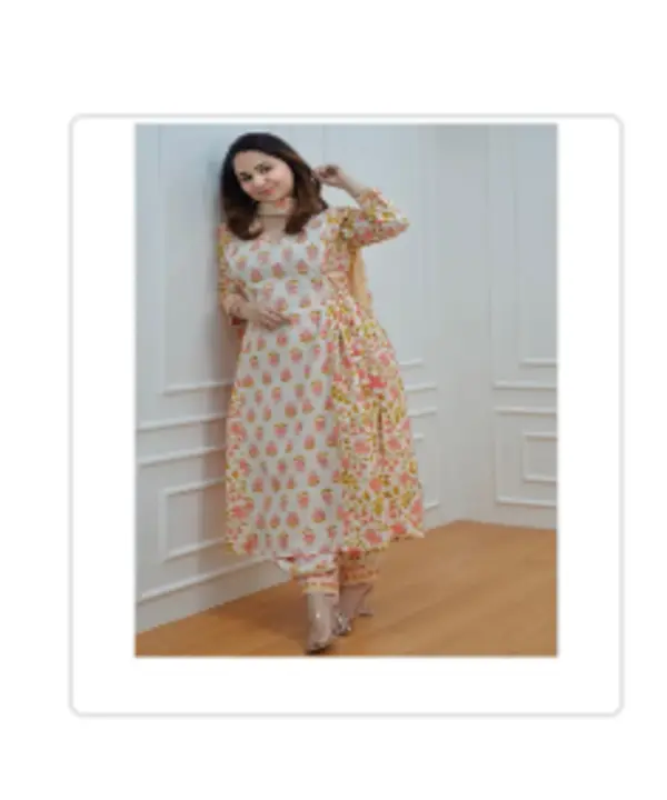 Reyon printed Jaipuri print kurti with pent and  uploaded by PANIHARI COLLECTION CENTRE on 8/2/2023