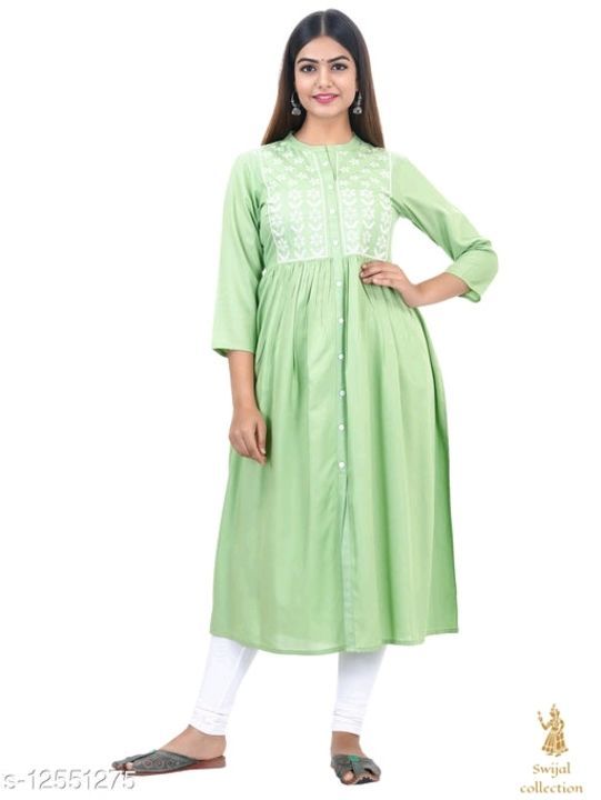 Post image Rayon kurti pp 500 colors available