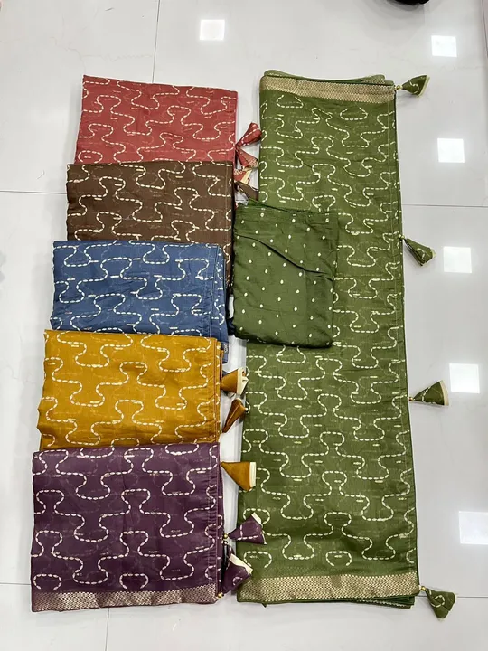 Cotton saree uploaded by Mahalakshmi matching centre  on 8/2/2023