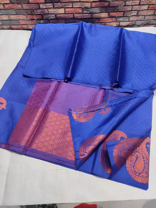 Manufacturing sarees Banarasi kora Sami fancy shoft saree Rannig Blouse wholesalers  uploaded by Arbaz sarees manufacturer  on 8/2/2023