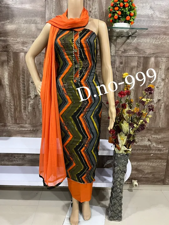 Chiffon Dupatta Suit and Dress Material  uploaded by Zuberiya Global on 8/2/2023