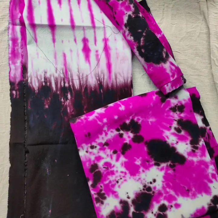 Tie-dye suits Material  uploaded by Sahil traders  on 8/2/2023