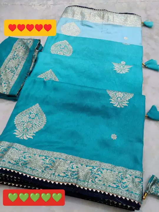 💐💐💐💐💐😍😍😍
💖💖new Launching💖💖😎😎😍😍

😍🥰🥰big sele pure Dola silk with beautiful rose 🌹 uploaded by Gotapatti manufacturer on 8/3/2023