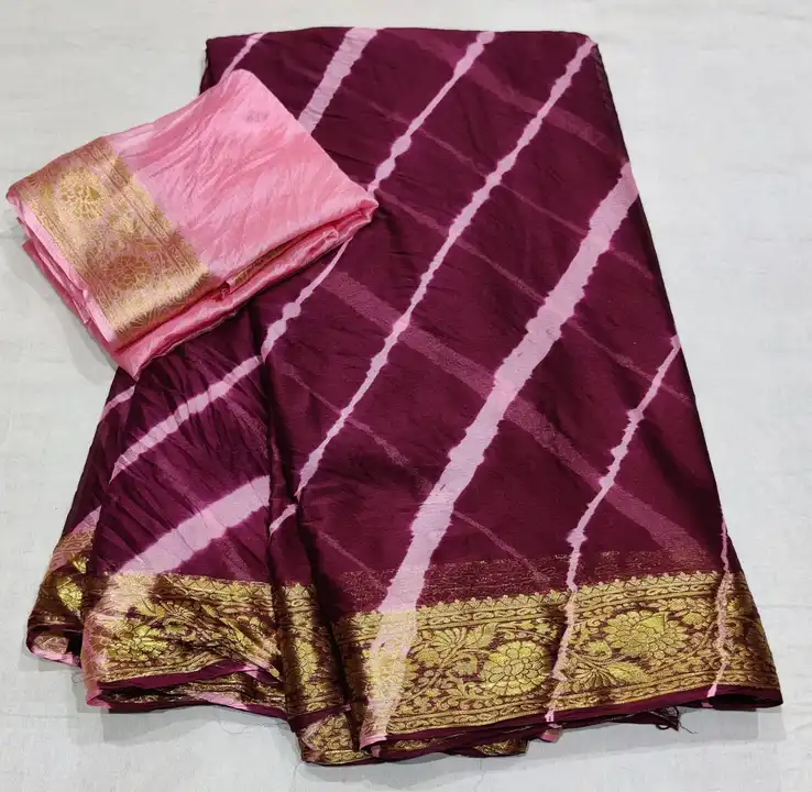 ❤️ *Summerspecialsaree*  

*beautiful color combination Saree for all ladies*

👉keep shopping with  uploaded by Gotapatti manufacturer on 8/3/2023