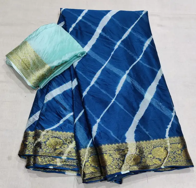 ❤️ *Summerspecialsaree*  

*beautiful color combination Saree for all ladies*

👉keep shopping with  uploaded by Gotapatti manufacturer on 8/3/2023