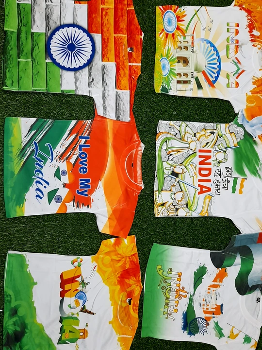 Tri colour kids t shirts size 22 to 32. 6 pc paking uploaded by Sai pooja agencie on 8/3/2023