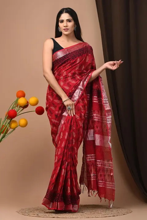 Lilan cotton sarees uploaded by Biggest cotton handicarft on 8/3/2023