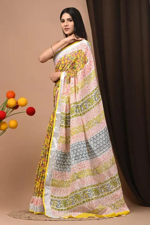 Cotton lilan sarees uploaded by Biggest cotton handicarft on 8/3/2023