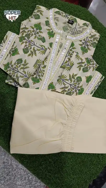 🍁 *_New Launch_* 🍁

*Artical Details*
*🍁Premium Cotton Fabric Embroidery Work Apple Cut Kurti Wit uploaded by BOKADIYA TEXOFIN on 8/3/2023