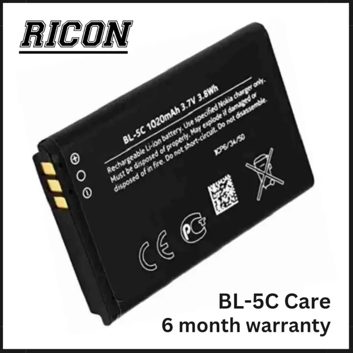 Nokia BL-5C Care Og Battery 1100mAh 6month warranty  uploaded by Heartium®️ Company on 8/3/2023