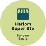 Business logo of Hariom super store
