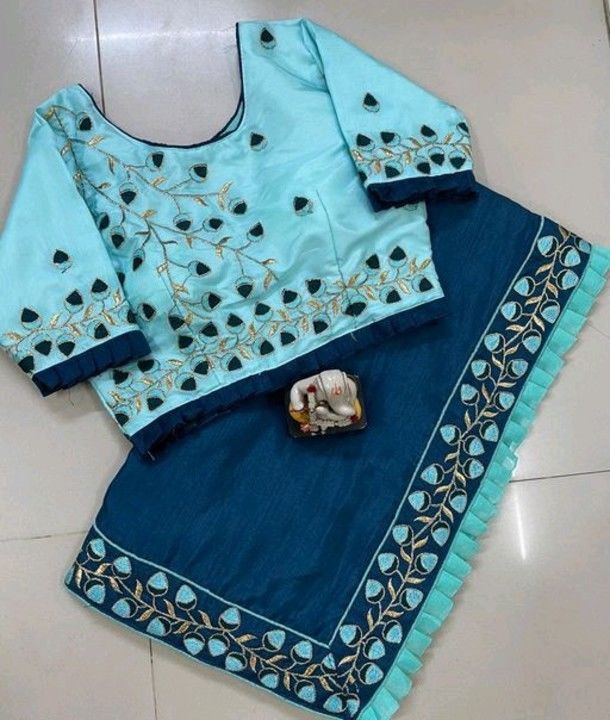 *Sarees*
Saree Fabric: Dola Silk
Blouse: Stitched Blouse
Blouse Fabric: Dola Silk
Pattern: Embroider uploaded by business on 3/18/2021