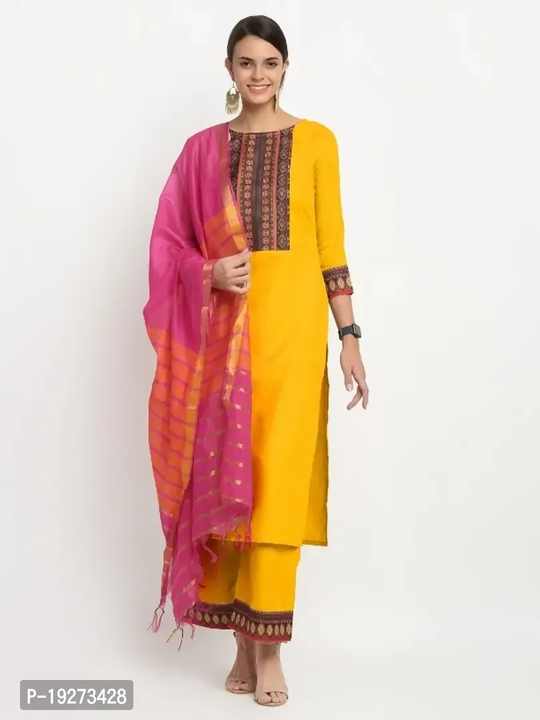 Fancy Cotton Designer Kurti With Dupatta  uploaded by Mayukh Online Store. on 8/3/2023