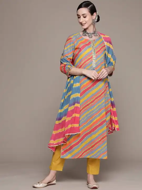 Kurti Pant Duptta set uploaded by business on 8/3/2023