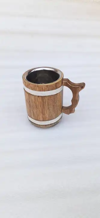 Wooden mug uploaded by MH crafts india on 8/3/2023