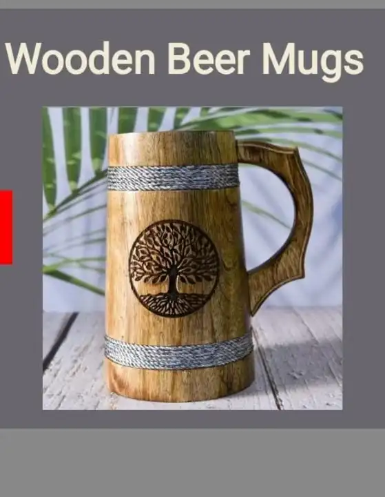Wooden mug uploaded by business on 8/3/2023